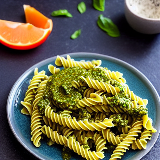 Fusilli con Pesto di Alga