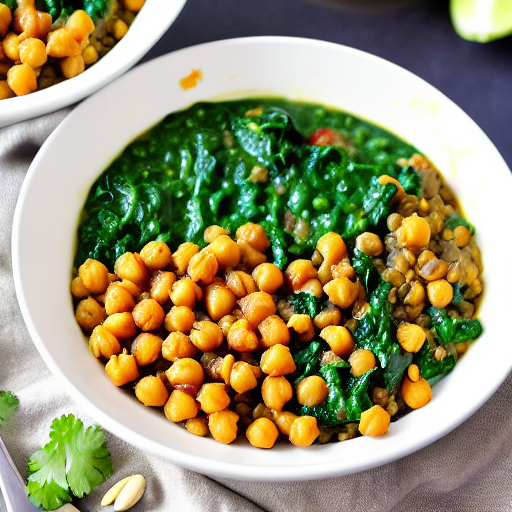 Savory Oatmeal with Spinach and Lentils and Chickpeas and Spinach and Lentils and Spinach and Lentils and Spinach and Lentils and Spinach and Lentils and Spinach