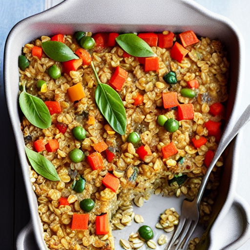 Savory Oat and Vegetable Bake