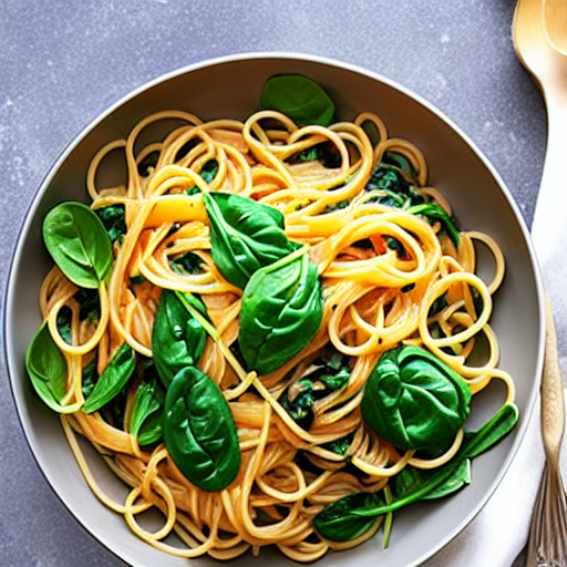 Pasta with Spinach and Garlic