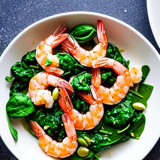 Keto Shrimp and Spinach