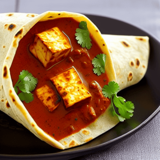 Paneer Tikka Masala Wrap