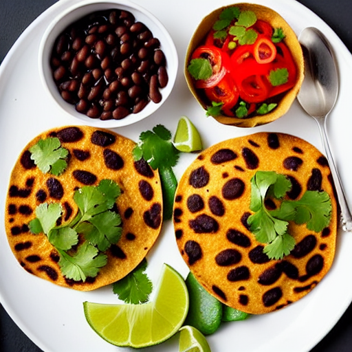 Chalupas de Frijoles
