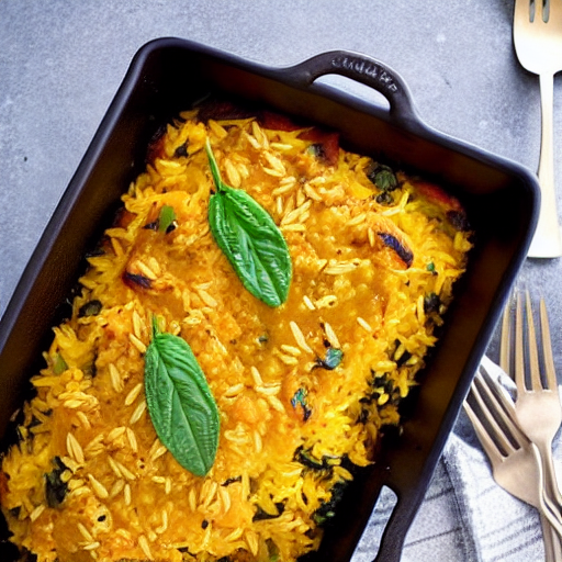 Squash and Rice Bake