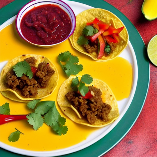 Tacos de Res en Salsa de Mango