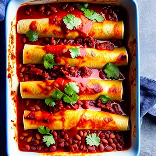 Baked Enchiladas Rojas
