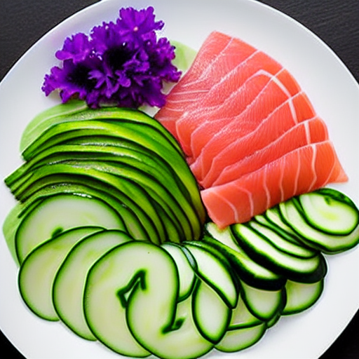 Sashimi with Cucumber