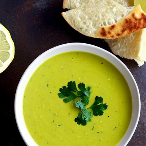 Cilantro and Lemon Soup