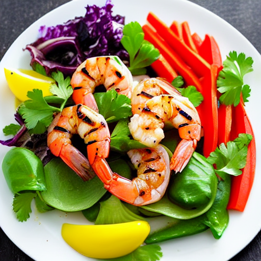 Grilled Shrimp and Vegetable Salad