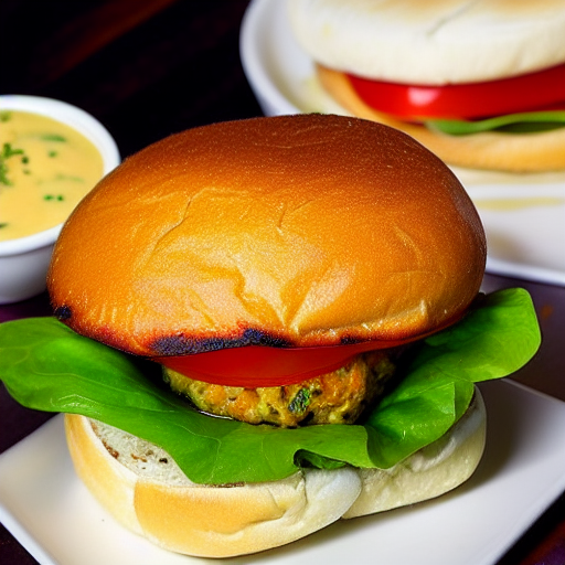 Wasabi Salmon Burger