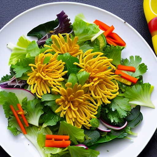 Chrysanthemum Leaf Salad