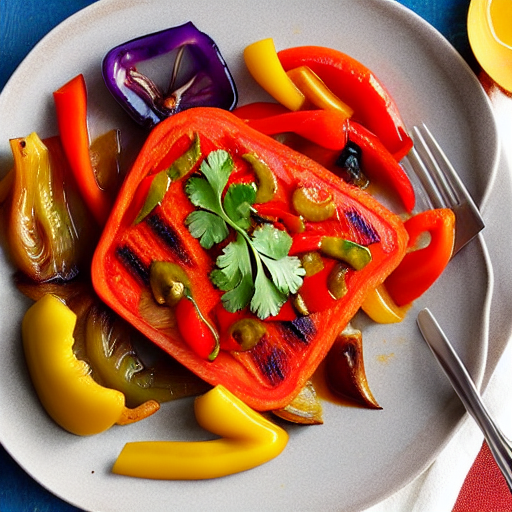 Cebolla y Pimiento Asados