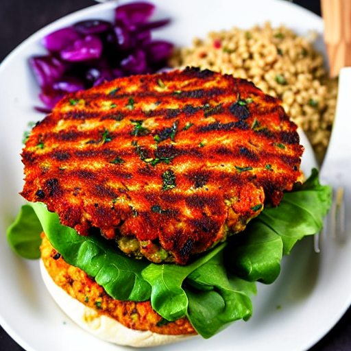 Keto Spiced Cauliflower Burger