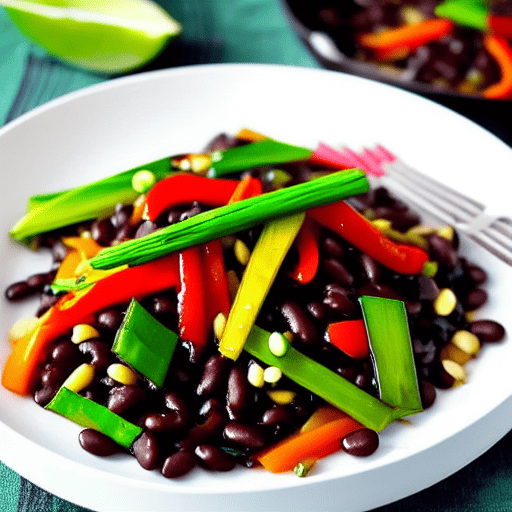 Vegetarian Black Bean Stir-Fry