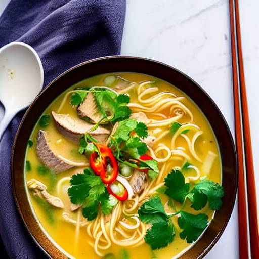 Keto Thai Egg Noodle Soup