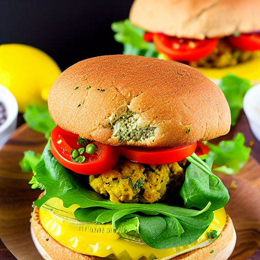 Preserved Lemon Chickpea Burger