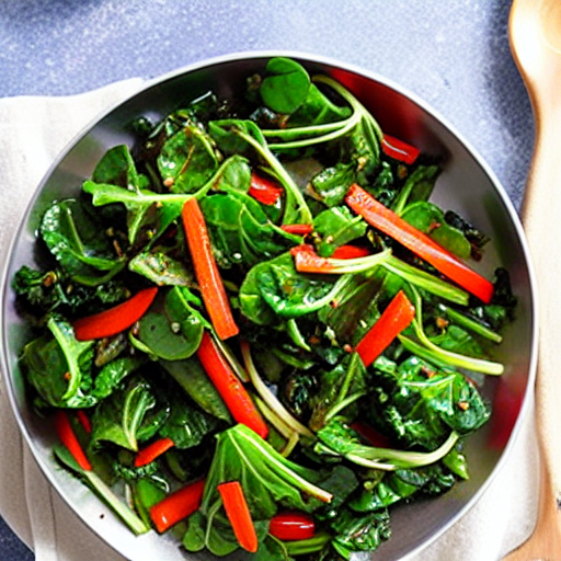 Stir-Fried Radish Greens