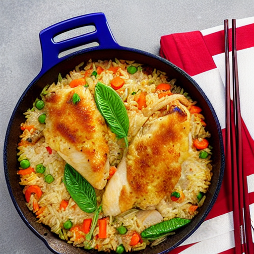 Baked Rice with Chicken