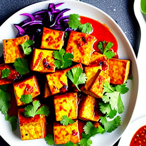 Vegetarian Spicy Garlic Tofu