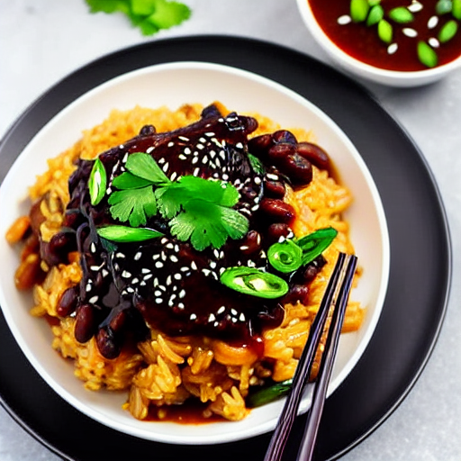 Vegan Jjajangbap