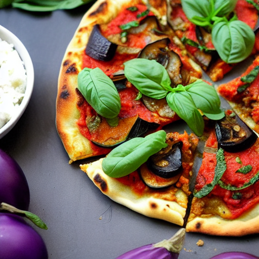 Eggplant Bharta Pizza