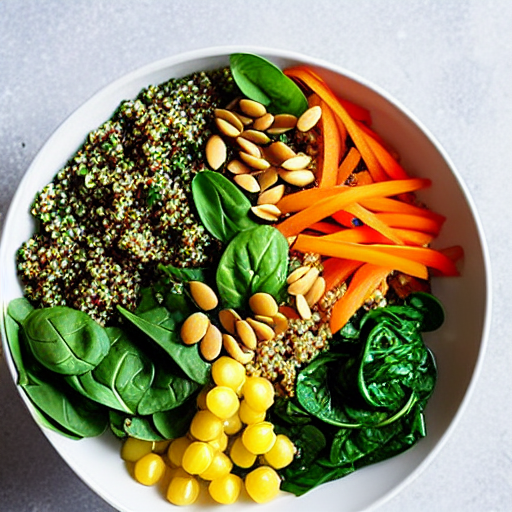 Quinoa and Spinach Bowl