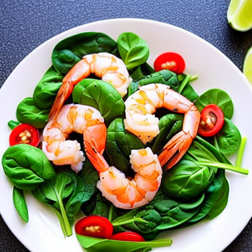 Shrimp and Spinach Salad