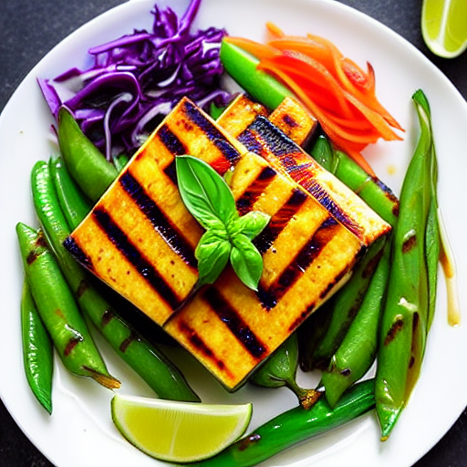 Thai Basil Grilled Tofu