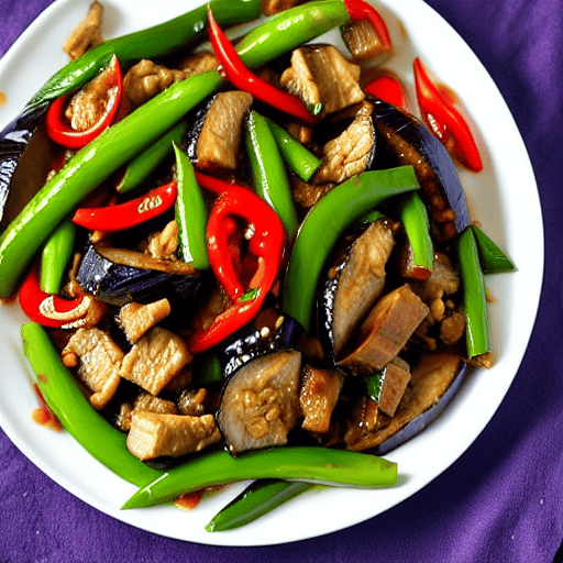 Eggplant and Pork Stir-Fry