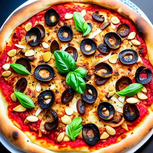 Pizza de Aceitunas y Anchoas