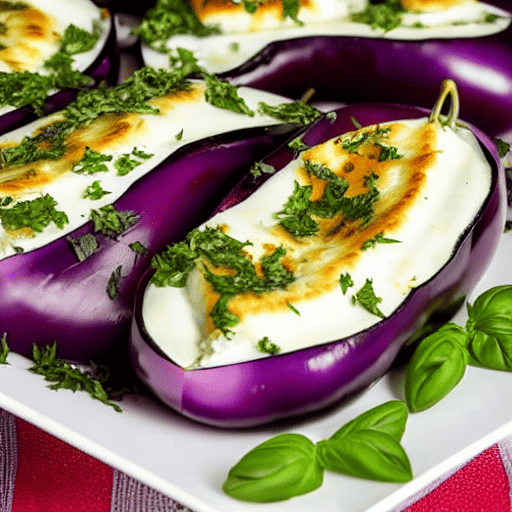 Eggplant and Mozzarella Bake with Herbs