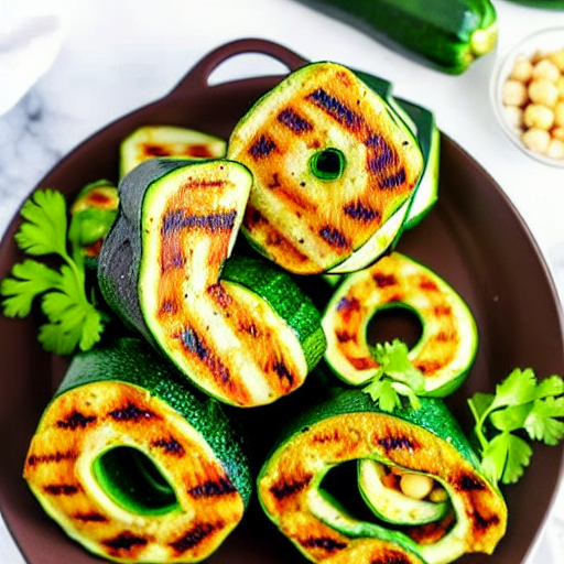 Grilled Zucchini Rolls