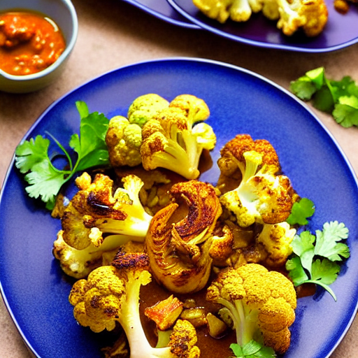 Curry Roasted Cauliflower