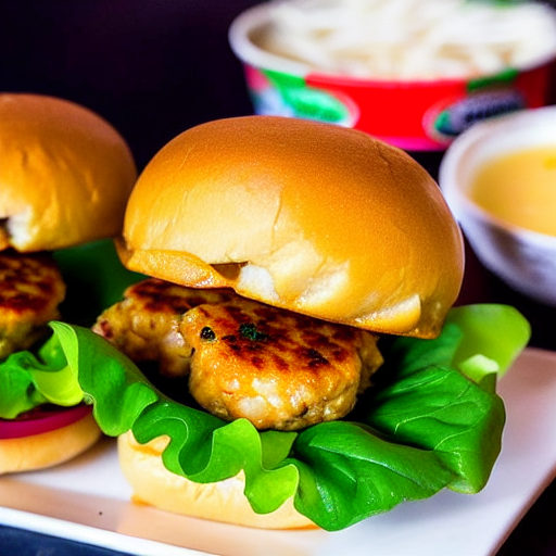 Cantonese Shrimp Burger