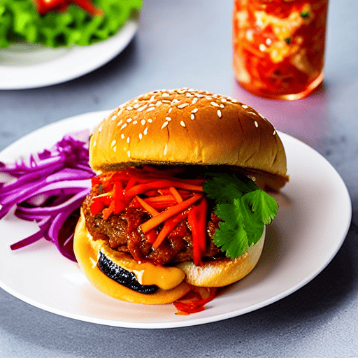 Korean Kimchi Burger