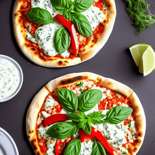 Halal Tzatziki Pizza