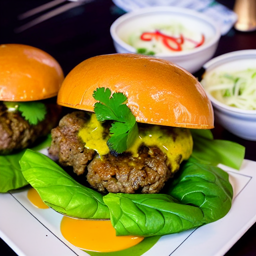 Keto Gaeng Keow Wan Burger