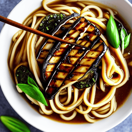 Yaki Goya Nasu Miso Udon