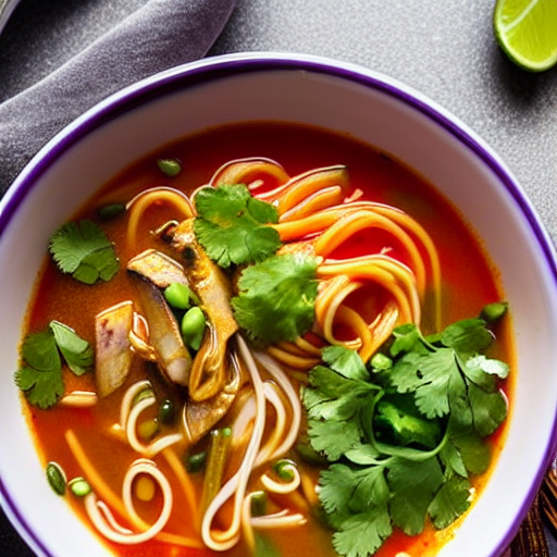 Spicy Thai Noodle Soup