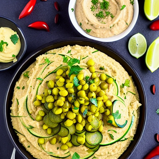 Riz Bil Kousa Wa Hummus