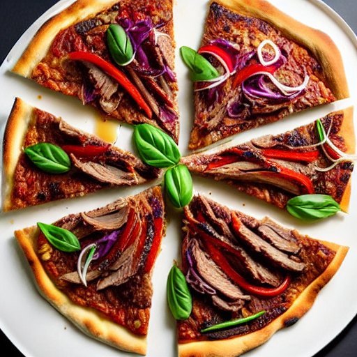 Tea Smoked Duck Pizza