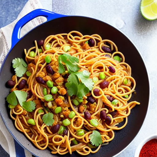 Fideos con Frijoles