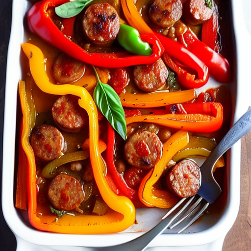 Sausage and Peppers Bake