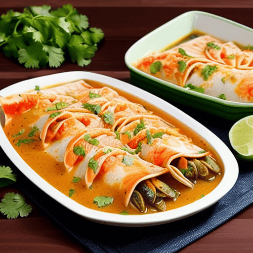 Enchiladas de Mariscos
