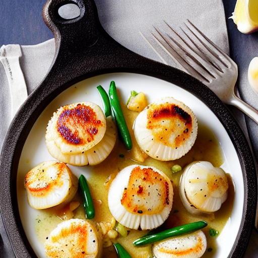 Baked Scallops with Garlic