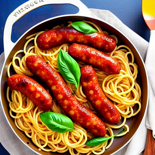 Pasta com Linguiça