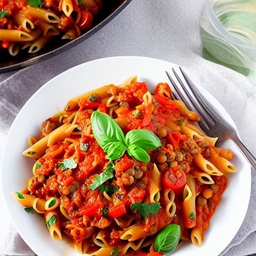 Lentil Pasta Bolognese