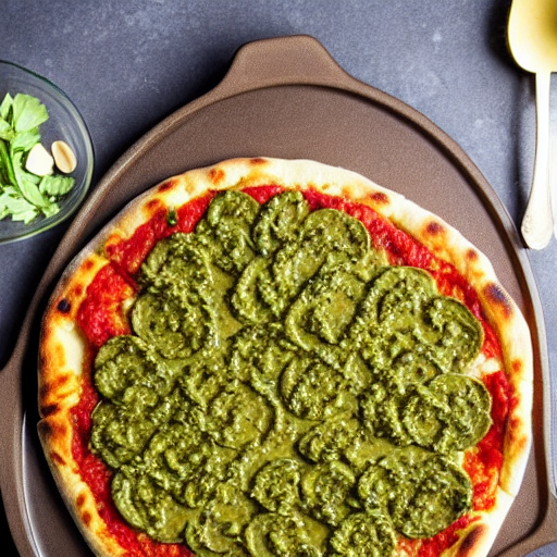 Pizza de Pesto de Albahaca