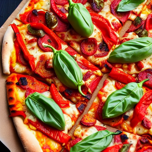 Roasted Pepper Pizza