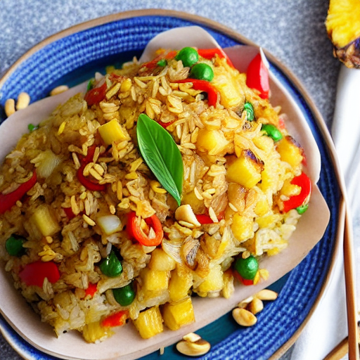 Baked Pineapple Fried Rice